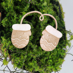 Świąteczne RĘKAWICZKI tekturka BN11