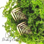 Tekturka Liść D15 z grawerem 2szt.