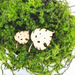 Tekturka Liść D18 z grawerem 2 szt.