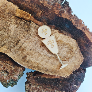 Kielich z krzyżami - złota pleksi PL26