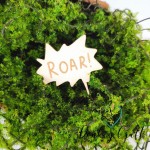 Tekturka Chmurka Napis ROAR z grawerem