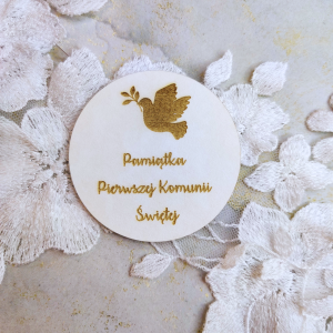 Grawer na kole PAMIĄTKA PIERWSZEJ KOMUNII ŚWIĘTEJ KK28