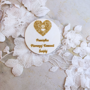 Grawer na kole PAMIĄTKA PIERWSZEJ KOMUNII ŚWIĘTEJ KK29