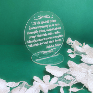 Grawerowana pleksi 3D do boxa CYTAT KK37