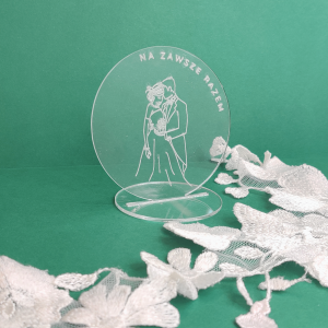 Grawerowana pleksi 3D do boxa PARA - NA ZAWSZE RAZEM  KK39 