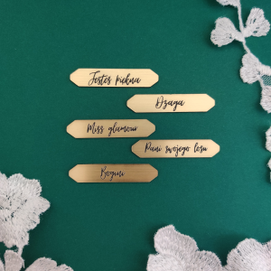 Złote napisy do serii "LADY BOSS" MG15