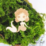 Tekturka Syrenka 3 / Mermaid 3 z grawerem