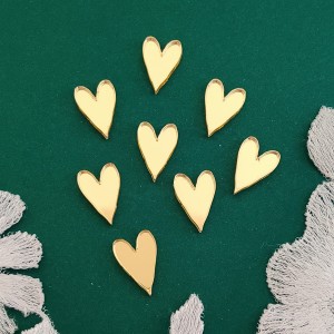 Serca 8 sztuk złota pleksi 