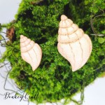 Tekturka Muszelka 9 / Shell 9 z grawerem x 2 szt