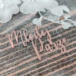 Napis MŁODEJ PARZE różowe złoto pleksi PL222