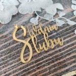 Napis W DNIU ŚLUBU  złoto pleksi PL224