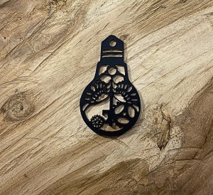 Żarówka steampunk czarna pleksi 