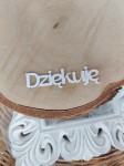 Napis DZIĘKUJĘ biała pleksi