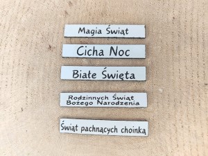 Napisy Świąteczne zestaw 1 białe