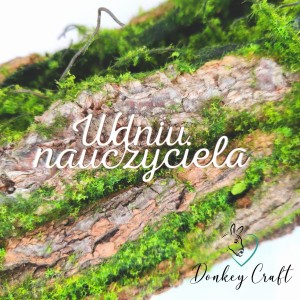 Napis W DNIU NAUCZYCIELA tekturka N040