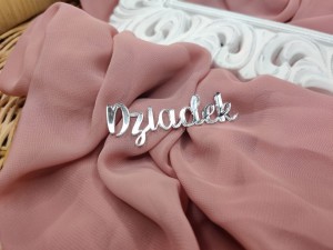 Napis DZIADEK srebrna pleksi   