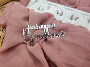 Napis KOCHANEMU DZIADKOWI srebrna pleksi