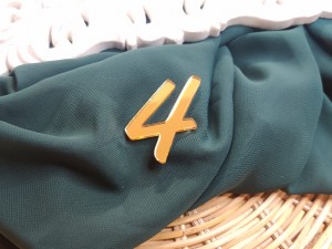 Cyfra 4 złota pleksi PL433