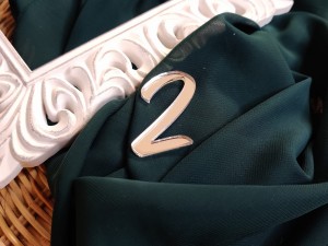 Cyfra 2 srebrna pleksi PL442