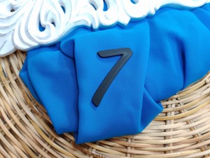 Cyfra 7 czarna matowa pleksi PL467