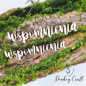 Napis WSPOMNIENIA tekturka N010 2 szt.