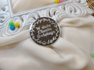 W DNIU CHRZTU ŚWIĘTEGO grawer srebrna pleksi  SD130