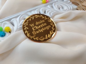 W DNIU CHRZTU ŚWIĘTEGO grawer złota pleksi  SD132