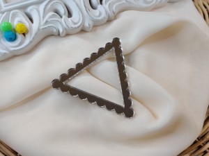 Ramka TRÓJKĄT srebrna pleksi  SD205