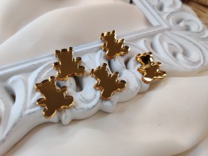 Zestaw elementów MISIE złota pleksi SD245