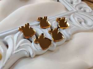 Zestaw elementów SUKIENECZKI złota pleksi SD246