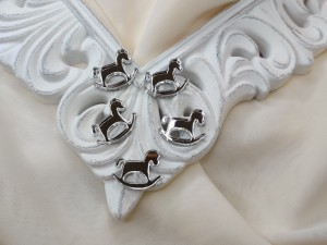 Zestaw elementów KONIKI srebrna pleksi SD270