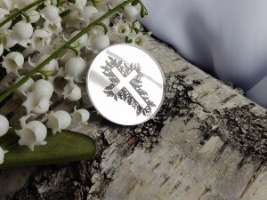 Krzyż GRAWER srebrna PLEKSI PK30