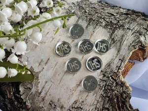 Kółeczka IHS większe 8szt GRAWER srebrna PLEKSI PK44