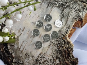 Kółeczka IHS mniejsze 8szt GRAWER srebrne PLEKSI PK47