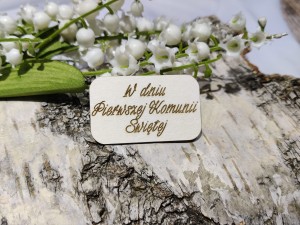W dniu Pierwszej Komunii Grawer  tekturka PK89