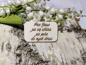 Pan Jezus już się zbliża... Grawer  tekturka PK90