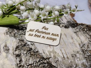 Pan jest Pasterzem moim... Grawer  tekturka PK92