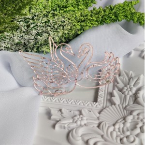 Łabędzie ażur RÓŻOWE LUSTRO pleksi SL11