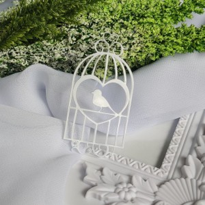 Domek dla ptaków 4 ażur BIAŁA pleksi SL15