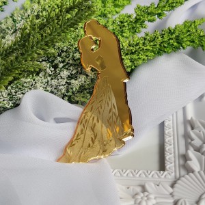 Para młoda grawer ZŁOTA pleksi SL31