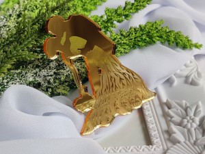 Para młoda 6 grawer ZŁOTA pleksi SL36