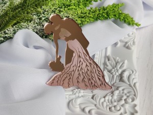 Para młoda 6 grawer RÓŻOWE LUSTRO pleksi SL48