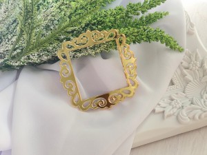 Ramka 7 ZŁOTA pleksi SL76