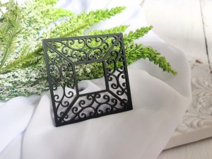 Ramka 9 CZARNY MAT pleksi SL115