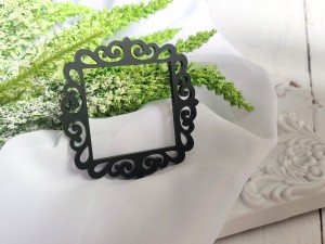 Ramka 7 CZARNY MAT pleksi SL119