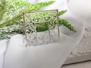 Ramka 9 SREBRNA pleksi SL124