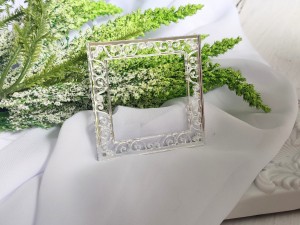 Ramka 8 SREBRNA pleksi SL126