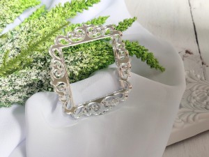 Ramka 7 SREBRNA pleksi SL129