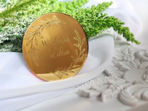 W dniu ślubu grawer ZŁOTA pleksi SL149