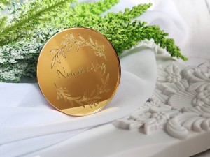 Nowożeńcy grawer ZŁOTA pleksi SL151